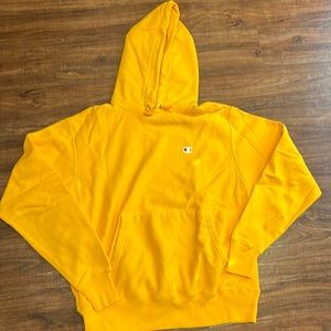 Champion Reverse Weave Gold Hoodie size Medium men